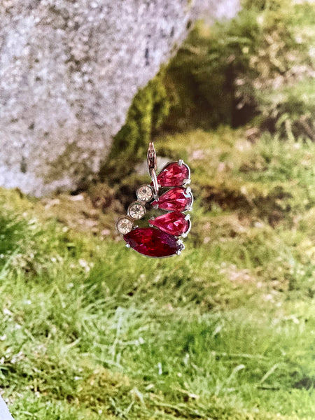 Pink rhinestone charm