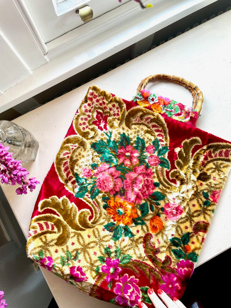Glory luxe tote: Floral + bamboo