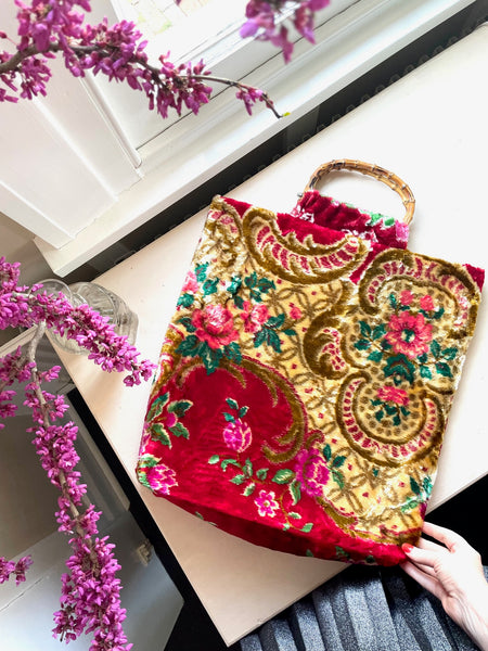 Glory luxe tote: Floral + bamboo