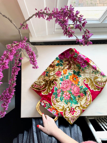 Glory luxe tote: Floral + bamboo
