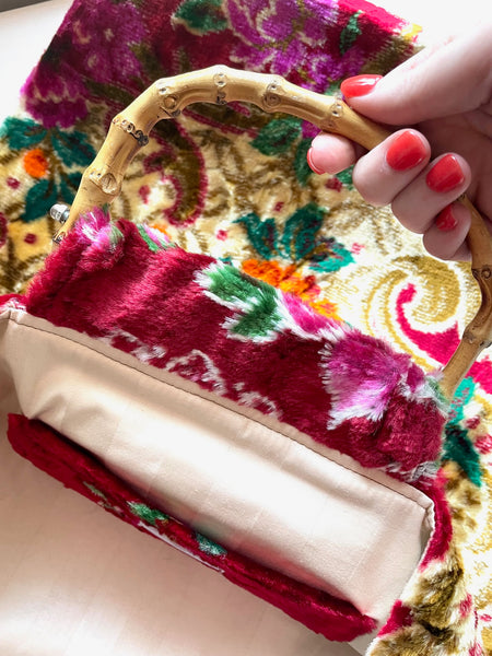Glory luxe tote: Floral + bamboo