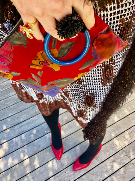 velvet floral arrangement