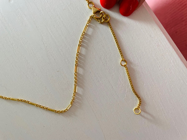 Kitty & bowl necklace
