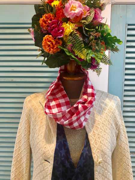 red check linen beauty