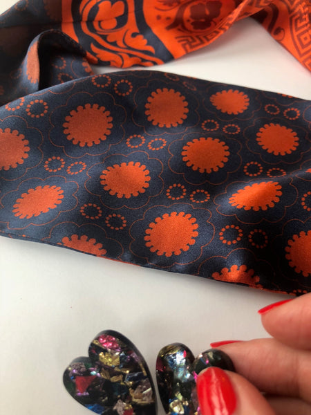 Romance was Re-Born silk infinity scarf