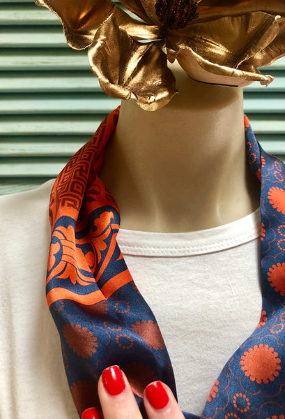 Romance was Re-Born silk infinity scarf