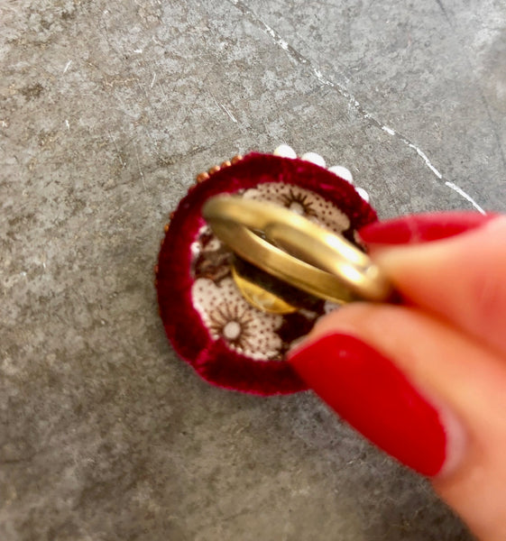 one-of-a-kind cocktail ring + pearl