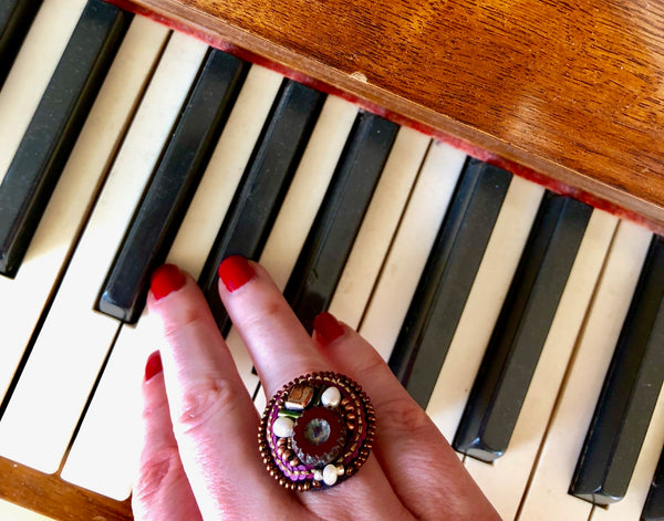 one-of-a-kind cocktail ring + blue wonder