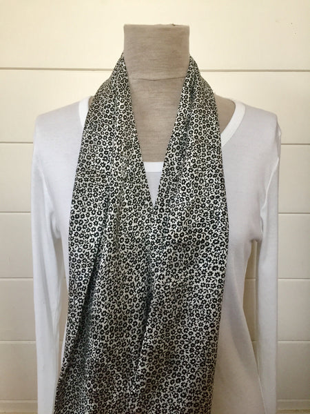 black and white floral