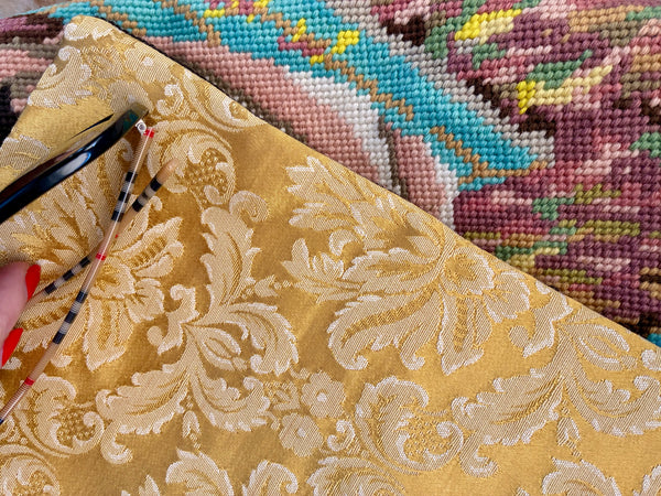 Tapestry tote: lady of the house