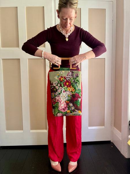 Tapestry tote: blooming