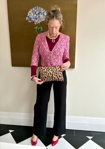 Golden touch luxe clutch