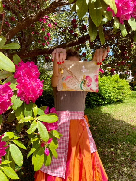 Italian velvet: Floral & butterfly