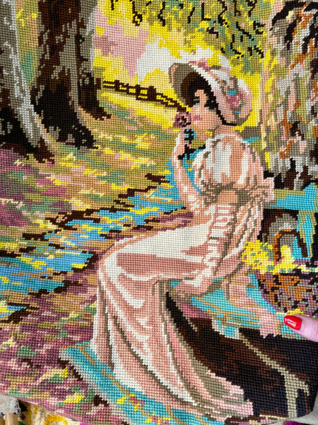 Tapestry tote: lady of the house