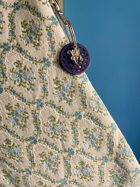 Blue garden blooming