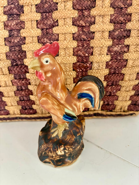 Vintage handpainted rooster