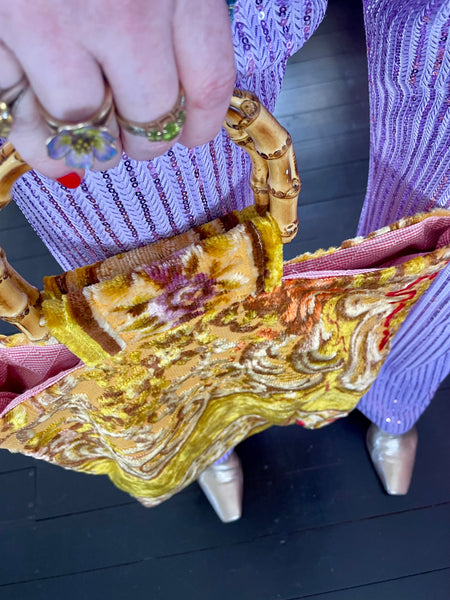 Glory luxe tote: golden + bamboo