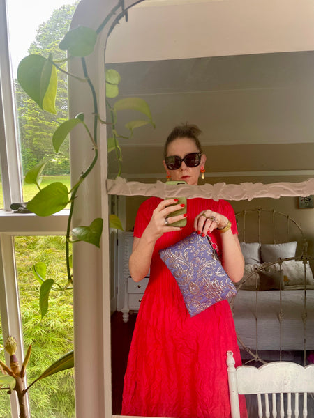 Fashion house: Blue-lilac / silver