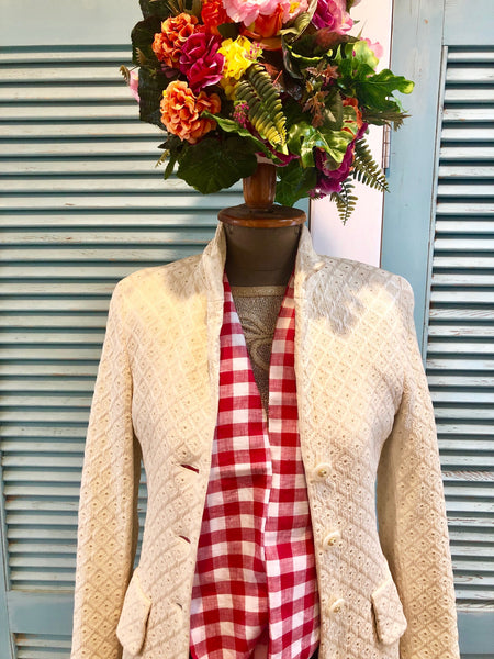 red check linen beauty