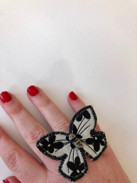 Parisian butterfly ring